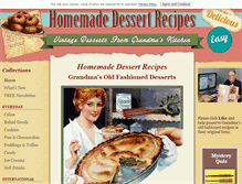 Tablet Screenshot of homemade-dessert-recipes.com